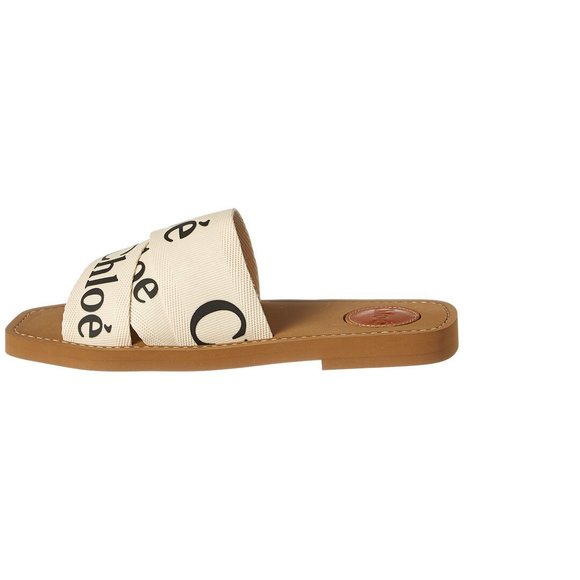 Chloe Woody Logo Canvas Slide - Picture 2 of 6